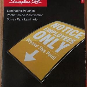 Swingline laminating pouches